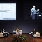 Los analistas, ayer durante el acto en el Auditorio.