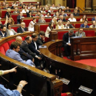 Imagen de un pleno del Parlament de Cataluña.