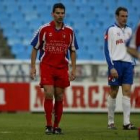 Javi Peña durante un partido en Zaragoza. El jerezano podría seguir la próxima campaña en Ponferrada