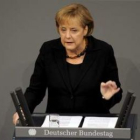 La canciller alemana realiza su primera declaración de Gobierno ante el Bundestag.