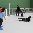 Pista de patinaje ecológica en La Virgen del Camino.