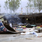 Una imagen del lugar en el que ocurrió el incendio. J M GARCIA