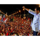 Nicolás Maduro, durante el cierre de campaña en Caracas.