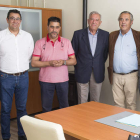 Los responsables del consorcio acudieron a la inauguración de las oficinas de Apepil. FERNANDO OTERO