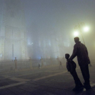 Niebla en la Catedral de León