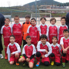 Formación del equipo del Columbrianos que milita en la categoría benjamín.