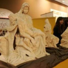 Recreaciones en chocolate de La Piedad y el Moisés de Miguel Ángel en el Sica del 2007.
