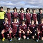 Formaciones de las selecciones de León sub 12 (arrriba) y 14.