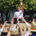 Rivera participó ayer en Córdoba en un mitin de campaña. SALAS