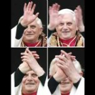 Fumata blanca en el Vaticano. Habemus papam. El 19 de abril de 2005 el cardenal alemán Joseph Ratzinger es elegido nuevo Papa con el nombre de Benedicto XVI.