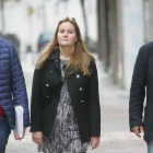 Tino Rodríguez, Gloria Acevedo y Gerardo Álvarez Courel, ayer en Ponferrada. L. DE LA MATA