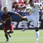 El Barcelona tuvo muchos problemas defensivos contra el Manchester United.