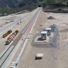Imagen de la traza ferroviaria para la alta velocidad entre León y Asturias, en el municipio de La Pola de Gordón. MASF