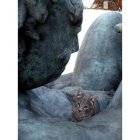 La escultura que sustituirá a la Vieja Negrilla, destruida por una furgoneta que la embistió, está l