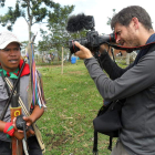 El francés Roméo Langlois trabajando en la región de Cauca.