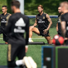 Los blancos entrenaron a las órdenes de Bettoni ante la ausencia de Zidane. JOHANY JUTRAS