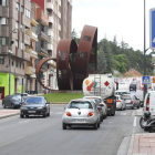 Las cámaras grabaron en esta glorieta la actuación temeraria del conductor multado.