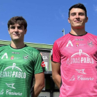 El Atlético Astorga presentó ayer sus equipaciones. AT. ASTORGA