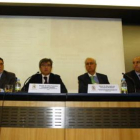 Alejo, Fernández, Concepción y Díez abrieron la jornada sobre videovigilancia.