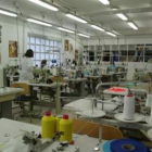 Interior de los talleres de la compañía textil leonesa Manufacturas Teleno.