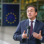 El ministro José Manuel Albares, ayer en Bruselas. STEPHANIE LECOCQ
