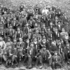 Retrospectiva de los mineros de la localidad tomada hace alrededor de 75 años