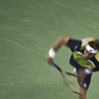 David Ferrer durante el partido con Juan Carlos Ferrero, en Shánghái.