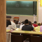 Aspirantes a funcionarios, durante una prueba