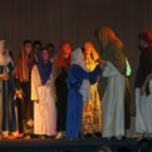 El grupo Arpegio, durante una de las representaciones de una obra de teatro