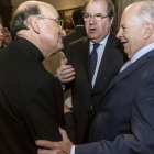 Marcos, Fidel Herráez, Herrera y Amoedo, ayer en Burgos. S. OTERO
