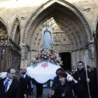 La tradicional Procesión de las Antorchas de la Hermandad de Nuestra Señora de Lourdes, en 2019. MARCIANO PÉREZ