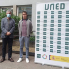 Jorge Vega y Mario Rivas, ayer antes de la presentación de los curos. ARAUJO