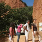 Turistas en las antiguas minas de oro romanas de Las Médulas, en una imagen reciente.