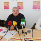 Presentación del festival, ayer en Flores del Sil. L. DE LA MATA