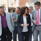 Majo realizó ayer su primera visita al Bierzo como presidente y fue recibido por la alcaldesa