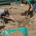 Imagen de las excavaciones en San Pedro de Montes financiadas por ‘National Geographic’. DL