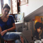 La santanderina Ana Torralba expone estos días en León.
