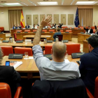 Votación de la Diputación Permanente en el Congreso de los Diputados sobre seis decretos ley del Gobierno de Sánchez. JUAN CARLOS HIDALGO