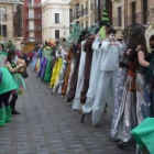 Alumnos de los tres colegios de Astorga que participaron en el carnaval