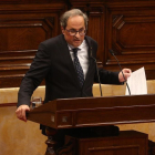 El presidente de la Generalitat, Quim Torra, en el Parlament