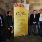 Taboada, Alba, Valcarce y Arias en la presentación celebrada ayer de Biocastanea 2014.