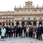 El alcalde de Salamanca hizo de anfitrión para el resto de representantes locales.