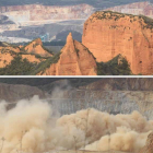 Para Catisa, según su informe, la «calidad visual» de Las Médulas es la misma que la de su macrocantera, voladuras incluidas.