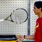 Rafael Nadal, en la Caja Mágica de Madrid.