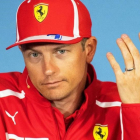 Kimi Raikkonen, en la conferencia de prensa de hoy en Spielberg (Austria).
