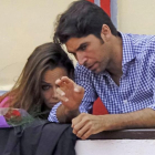 Eva González y Cayetano Rivera, en la plaza de toros de Santander, el pasado 27 de julio.