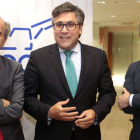 Vallejo, Fernández Alén y Javier Vega, en la asamblea anual de Aleop. ICAL