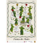 Exuberante cartel que anuncia la Festa do Maio recreada por la ilustradora Carlota Santos. DL