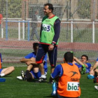 Granero, durante un entrenamiento en el Colomán Trabado.