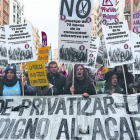 Manifestación en Madrid de la Plataforma Estatal por la Escuela Pública contra la LOMCE, en octubre pasado.